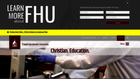 What Fhu.edu website looked like in 2020 (3 years ago)