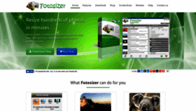 What Fotosizer.com website looked like in 2020 (3 years ago)
