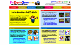 What Funenglishgames.com website looked like in 2020 (3 years ago)