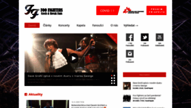 What Foofightersfans.cz website looked like in 2020 (3 years ago)