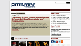 What Ficcionbreve.org website looked like in 2020 (3 years ago)