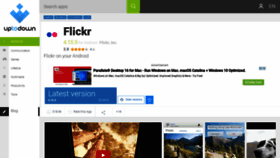 What Flickr.en.uptodown.com website looked like in 2020 (3 years ago)