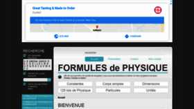What Formules-physique.com website looked like in 2020 (3 years ago)
