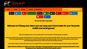 What Fcswap.com website looked like in 2020 (3 years ago)