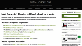 What Foto-lichtzelt.de website looked like in 2020 (3 years ago)