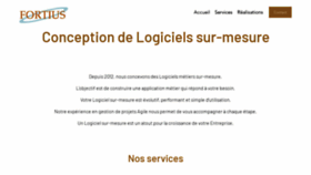 What Fortius.fr website looked like in 2020 (3 years ago)