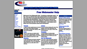 What Freewebmasterhelp.com website looked like in 2020 (3 years ago)
