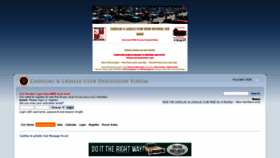 What Forums.cadillaclasalleclub.org website looked like in 2020 (3 years ago)
