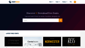 What Fontswan.com website looked like in 2020 (5 years ago)
