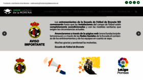 What Fundacionjrdelamorena.es website looked like in 2020 (3 years ago)