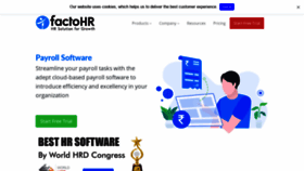 What Factohr.com website looked like in 2020 (3 years ago)