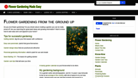 What Flower-gardening-made-easy.com website looked like in 2020 (3 years ago)