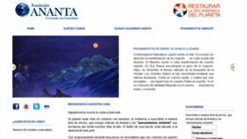 What Fundacionananta.org website looked like in 2020 (3 years ago)