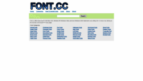 What Font.cc website looked like in 2020 (3 years ago)
