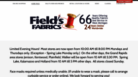 What Fieldsfabrics.com website looked like in 2020 (3 years ago)