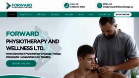 What Forwardphysiotherapy.ca website looked like in 2020 (3 years ago)
