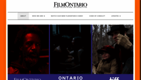 What Filmontario.ca website looked like in 2020 (3 years ago)