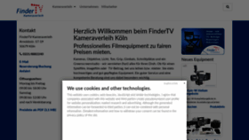 What Findertv-kameraverleih.de website looked like in 2020 (3 years ago)