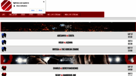 What Fights-stream.com website looked like in 2020 (3 years ago)