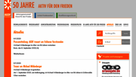What Friedensdienst.de website looked like in 2020 (3 years ago)