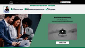 What Financialeducationservices.com website looked like in 2020 (3 years ago)
