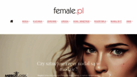 What Female.pl website looked like in 2020 (3 years ago)