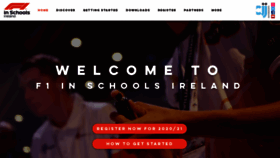 What F1inschools.ie website looked like in 2020 (3 years ago)