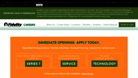 What Fidelity-jobs.com website looked like in 2020 (3 years ago)
