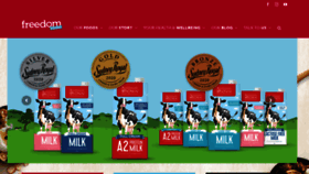 What Freedomfoods.com.au website looked like in 2020 (3 years ago)