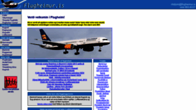 What Flugheimur.is website looked like in 2020 (3 years ago)
