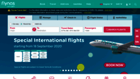 What Flynas.com website looked like in 2020 (3 years ago)
