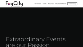 What Fogcityent.com website looked like in 2020 (3 years ago)