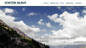 What Fostermckay.com website looked like in 2020 (3 years ago)