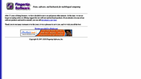 What Fingertipsoft.com website looked like in 2020 (3 years ago)