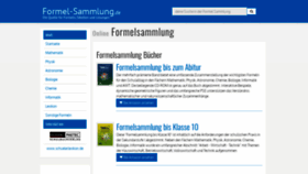 What Formel-sammlung.de website looked like in 2020 (3 years ago)