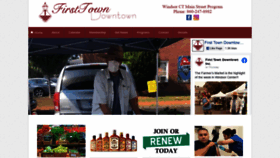 What Firsttowndowntown.org website looked like in 2020 (4 years ago)