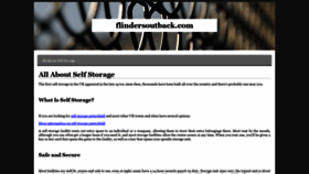 What Flindersoutback.com website looked like in 2020 (3 years ago)