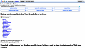 What Farbenundleben.de website looked like in 2020 (3 years ago)