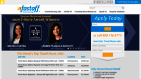What Fastaff.com website looked like in 2020 (3 years ago)
