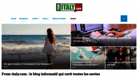 What From-italy.com website looked like in 2020 (3 years ago)