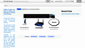 What Findmyrouter.net website looked like in 2020 (3 years ago)