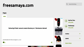 What Freesamaya.com website looked like in 2020 (3 years ago)