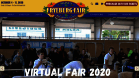 What Fryeburgfair.org website looked like in 2020 (4 years ago)
