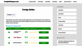 What Foreignbridesguru.com website looked like in 2020 (3 years ago)
