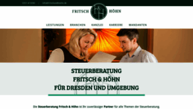 What Fritschundhoehn.de website looked like in 2020 (3 years ago)