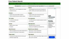 What Free-patent-search.net website looked like in 2020 (3 years ago)