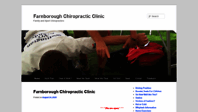 What Farnborough-chiropractic.co.uk website looked like in 2020 (3 years ago)