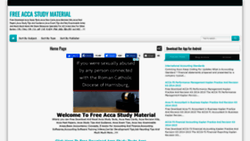 What Free-acca-study-material.blogspot.com website looked like in 2020 (3 years ago)