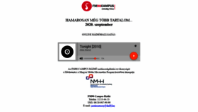 What Frissradio.hu website looked like in 2020 (3 years ago)