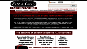 What Foldacoverfactorystore.com website looked like in 2020 (3 years ago)